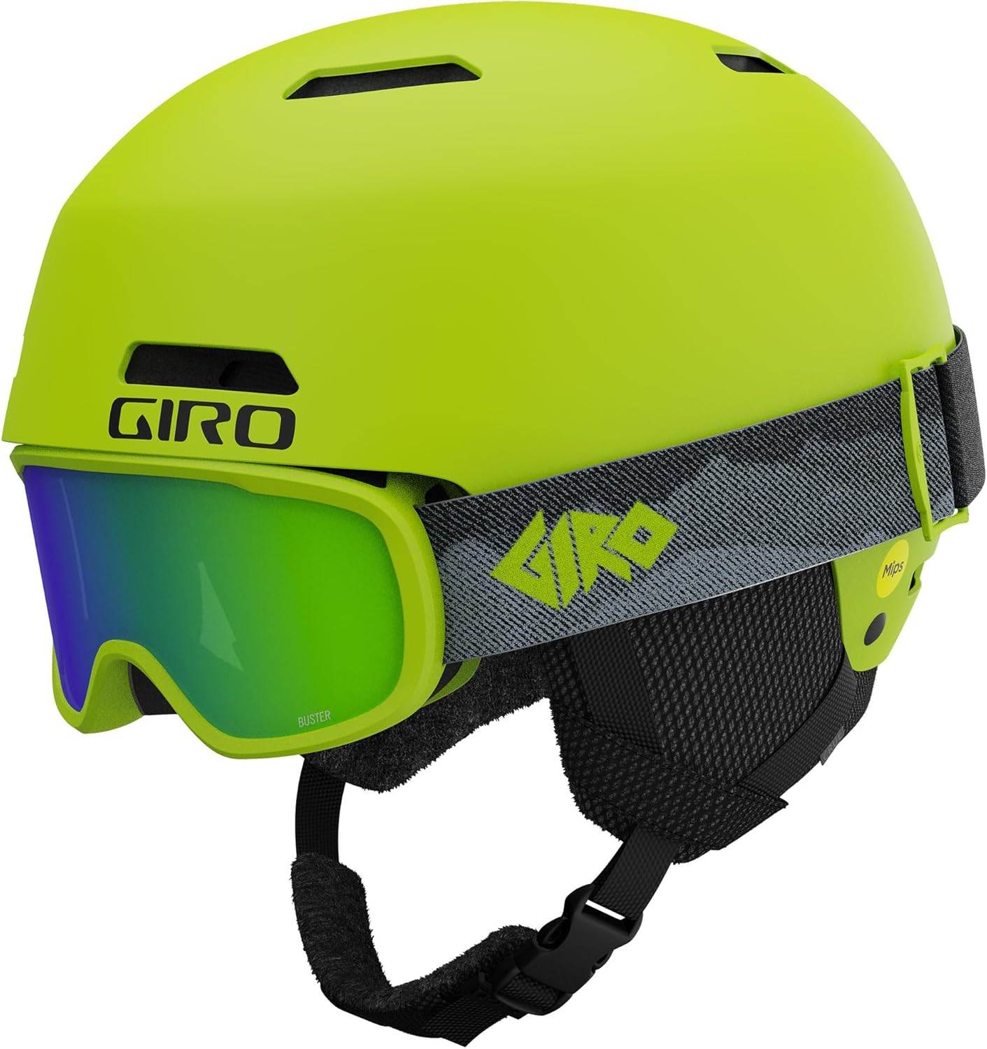 Giro Crue MIPS Kids Helmet & Goggle Combo - Lime XS