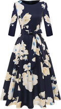DRESSTELLS Cocktail Dresses for Women - Vintage Tea Length A-line