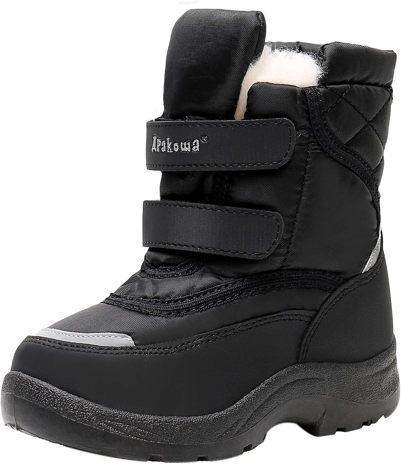 Apakowa Kid's Boys Girls Winter Snow Boots for Cold Weather Fun