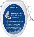 Heated Bidet Seat with Warm Water Wash & Air Dryer - Elongated