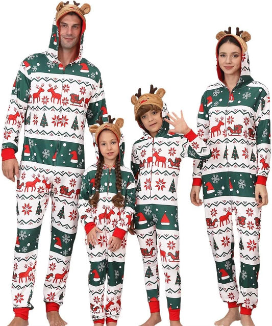 Matching Christmas Pajamas for Family Couples Onesies Sleepwear