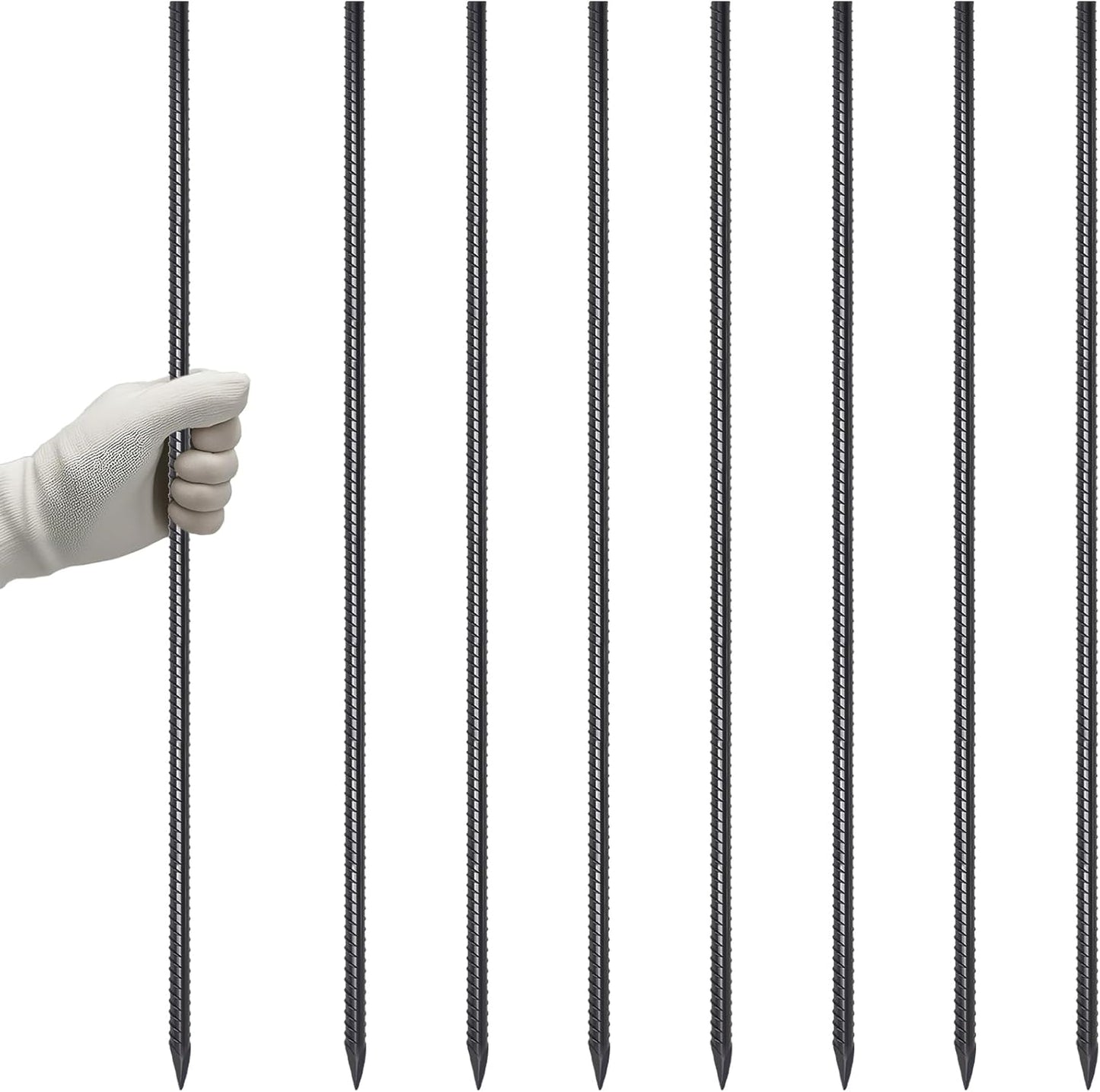 VVOKGO Rebar Stakes 36 Inch Heavy Duty Ground Anchors for Garden