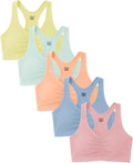 Sexy Basics Women's Cotton Spandex Racer Back Bra - Comfortable