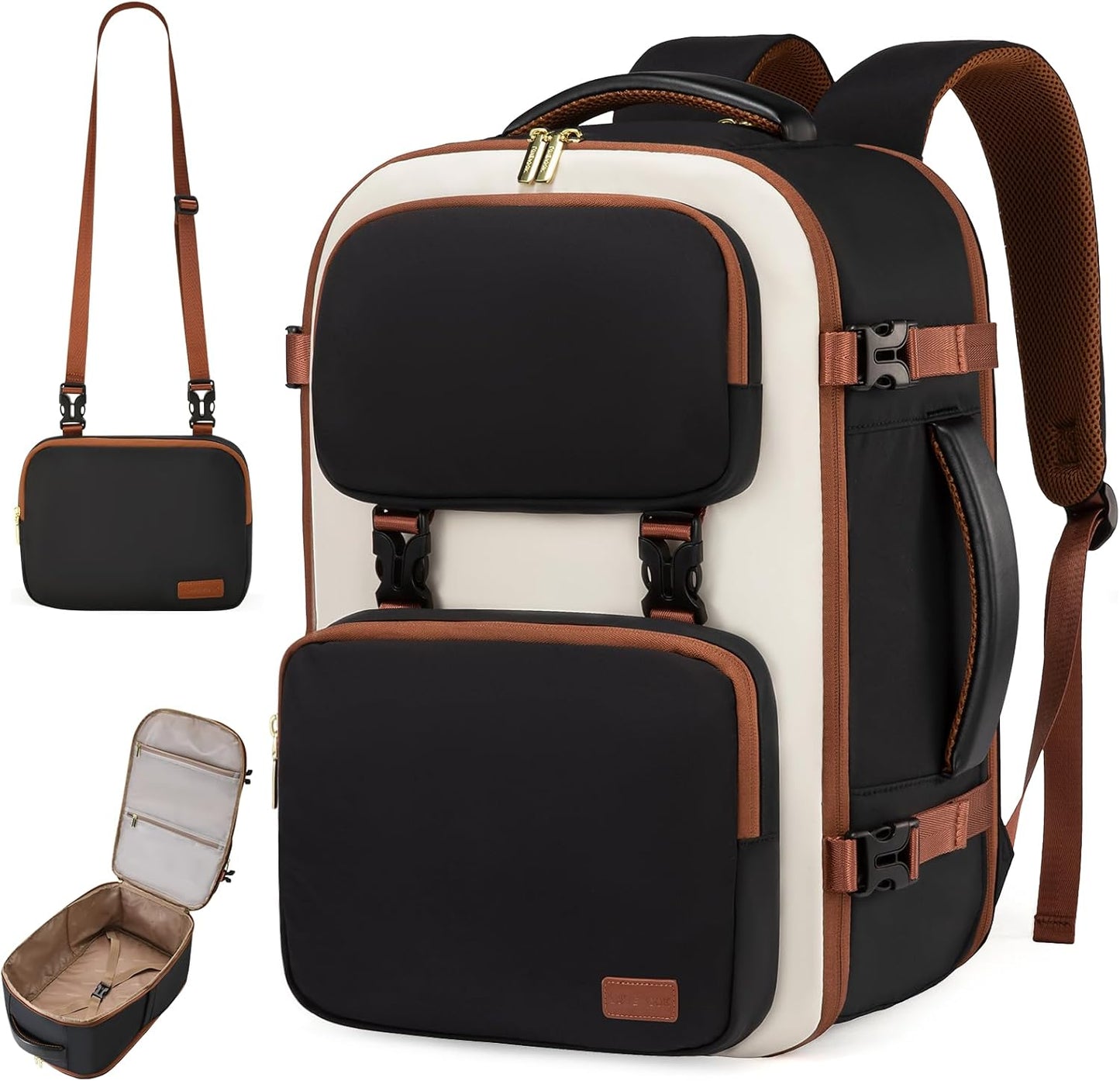 LOVEVOOK Travel Backpack for Women Men - 40L Carry-On Bag