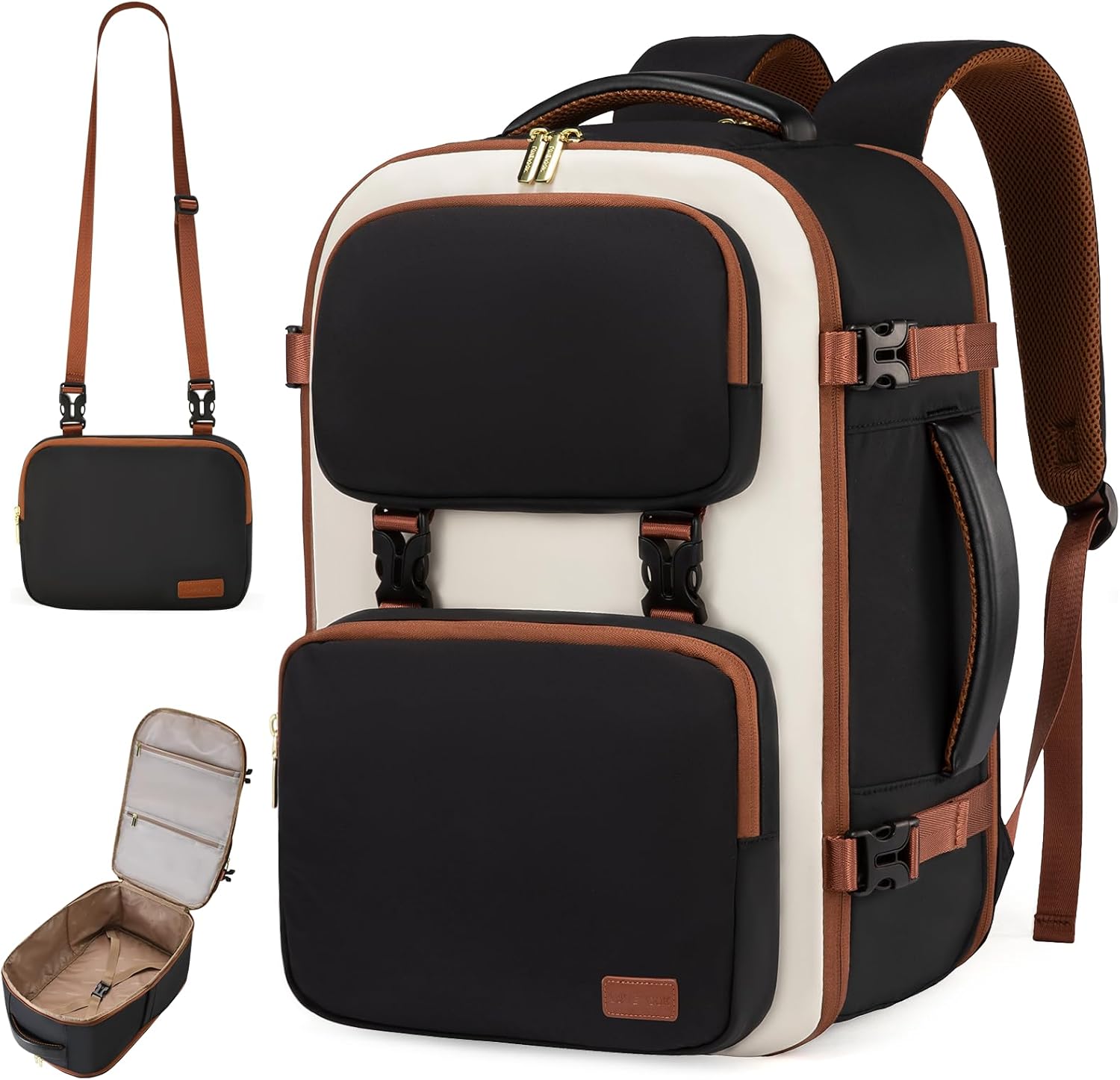 LOVEVOOK Travel Backpack for Women Men - 40L Carry-On Bag