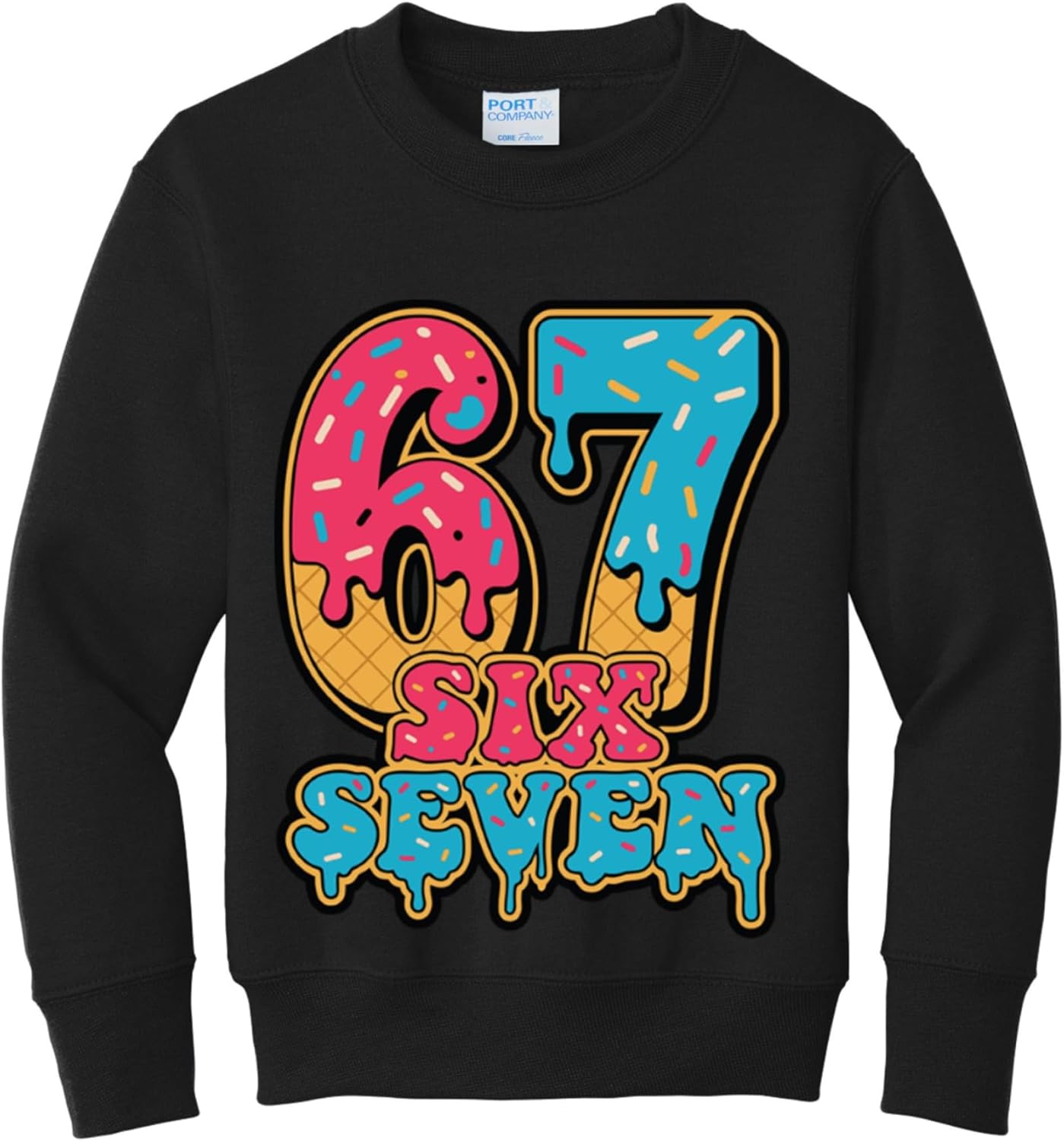 Funny Christmas Sweater for Kids - Ugly Santa Crewneck Sweatshirt