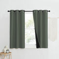 NICETOWN 100% Blackout Curtains 50 in Long - Energy Smart, Noise