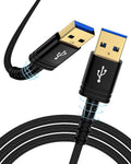 AILKIN 6ft USB 3.0 Male to Male Cable - High-Speed Data Transfer