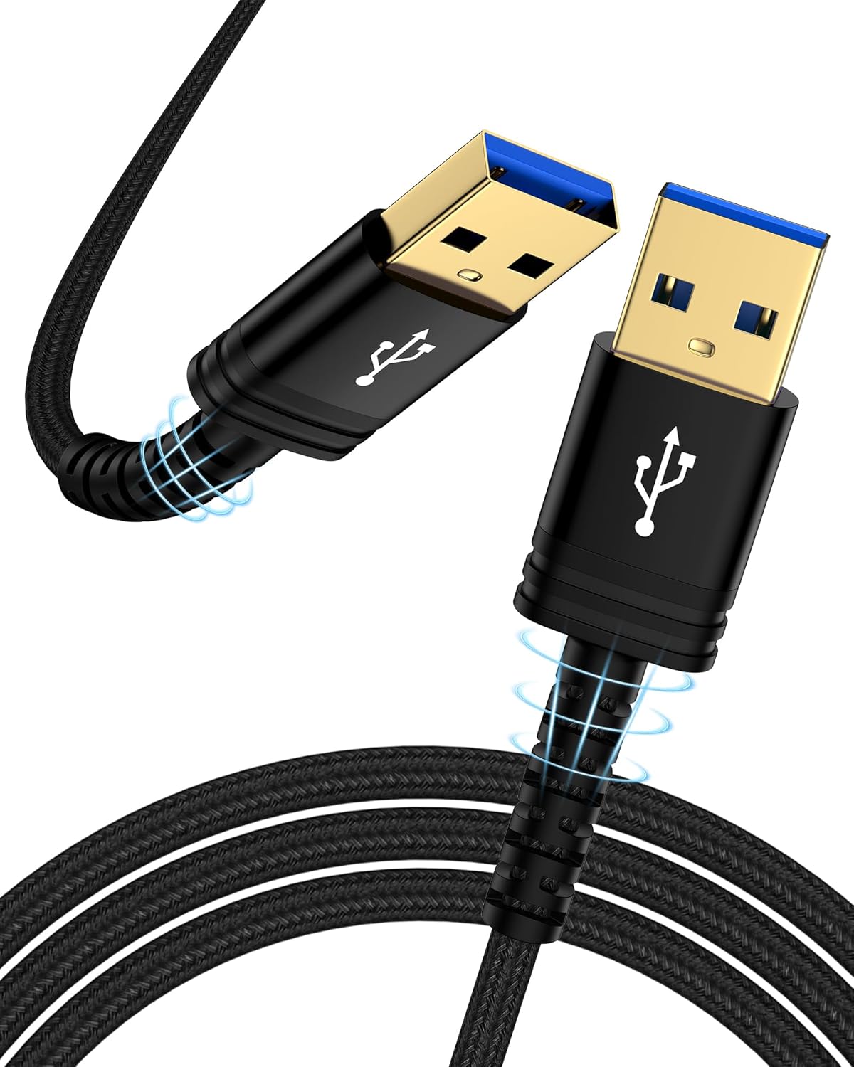 AILKIN 6ft USB 3.0 Male to Male Cable - High-Speed Data Transfer