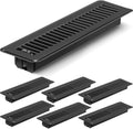 2x12 Floor Vents Heavy Duty Registers for Home Use in Black