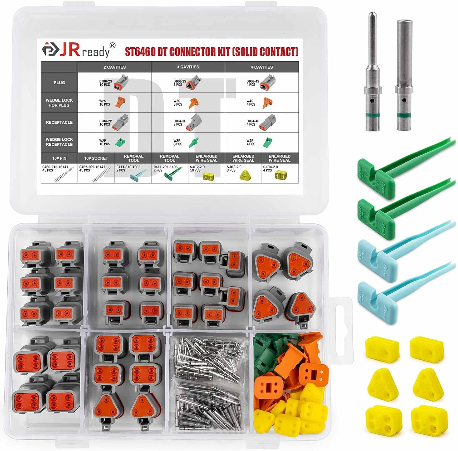 Deutsch Connector Kit with 14AWG Seals and Removal Tools