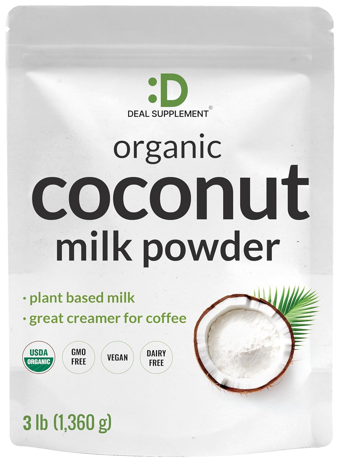Unsweetened Organic Coconut Milk Powder for Dairy Free Creamer