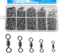 Fishing Rolling Barrel Swivels 250pcs Pack - Corrosion Resistant