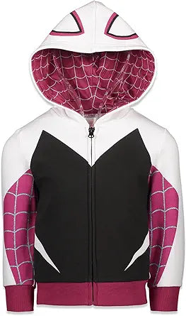 Marvel Spider-Gwen Ghost Spider Girls Fleece Zip Up Hoodie