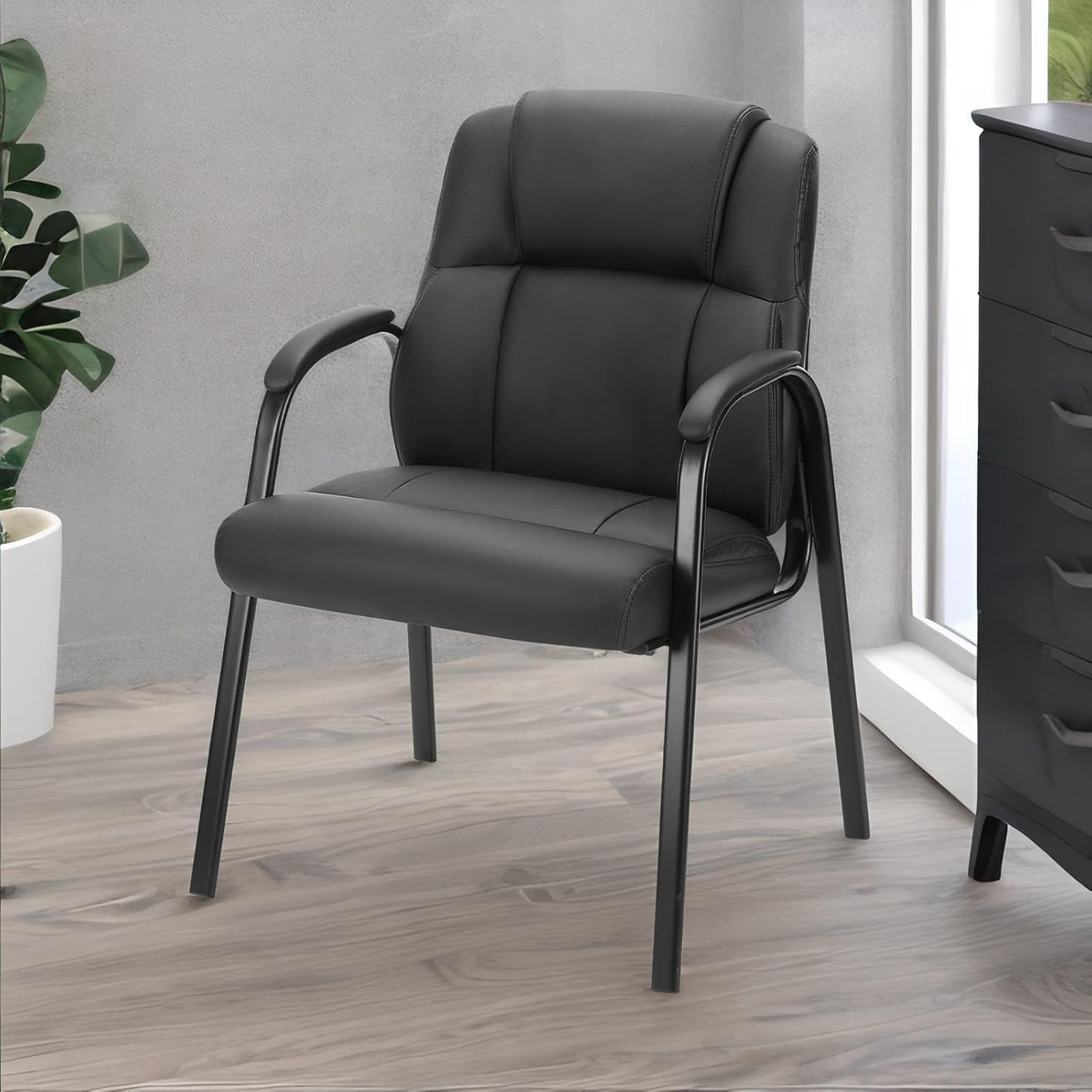 Sweetcrispy Waiting Room Chairs for Big and Tall Comfort