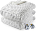 Heated Blanket Queen Size Waffle Weave - Fast Heating Comfort