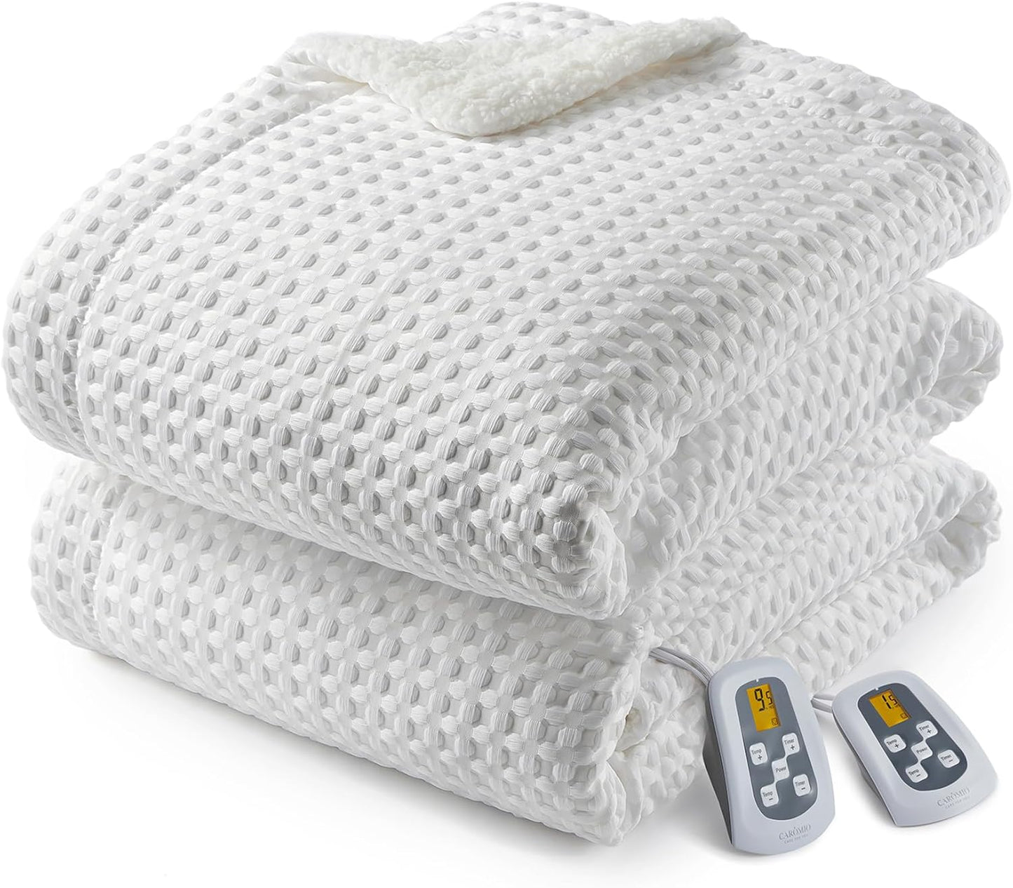 CAROMIO Heated Blanket Queen Size with Fast Heating System
