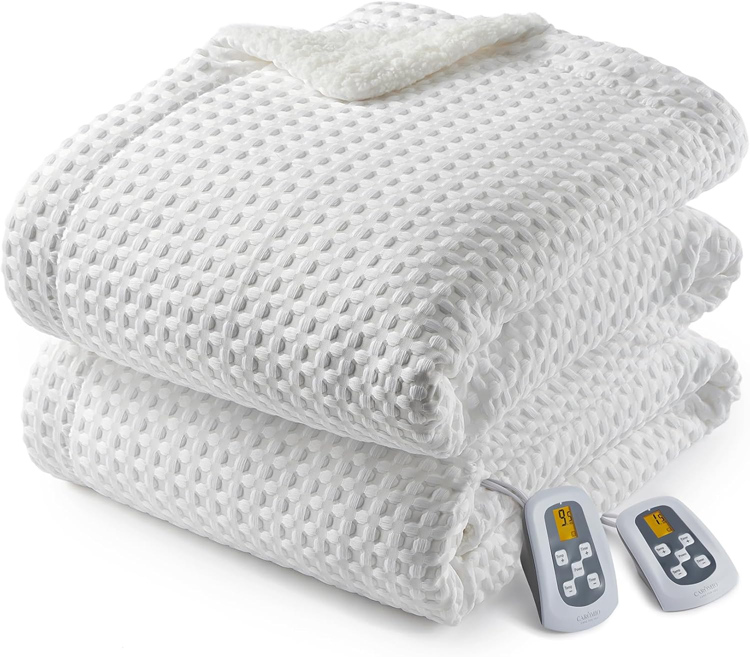CAROMIO Heated Blanket Queen Size with Fast Heating System