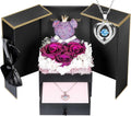 Preserved Rose Gifts for Her with Sterling Silver Necklace - Eternal