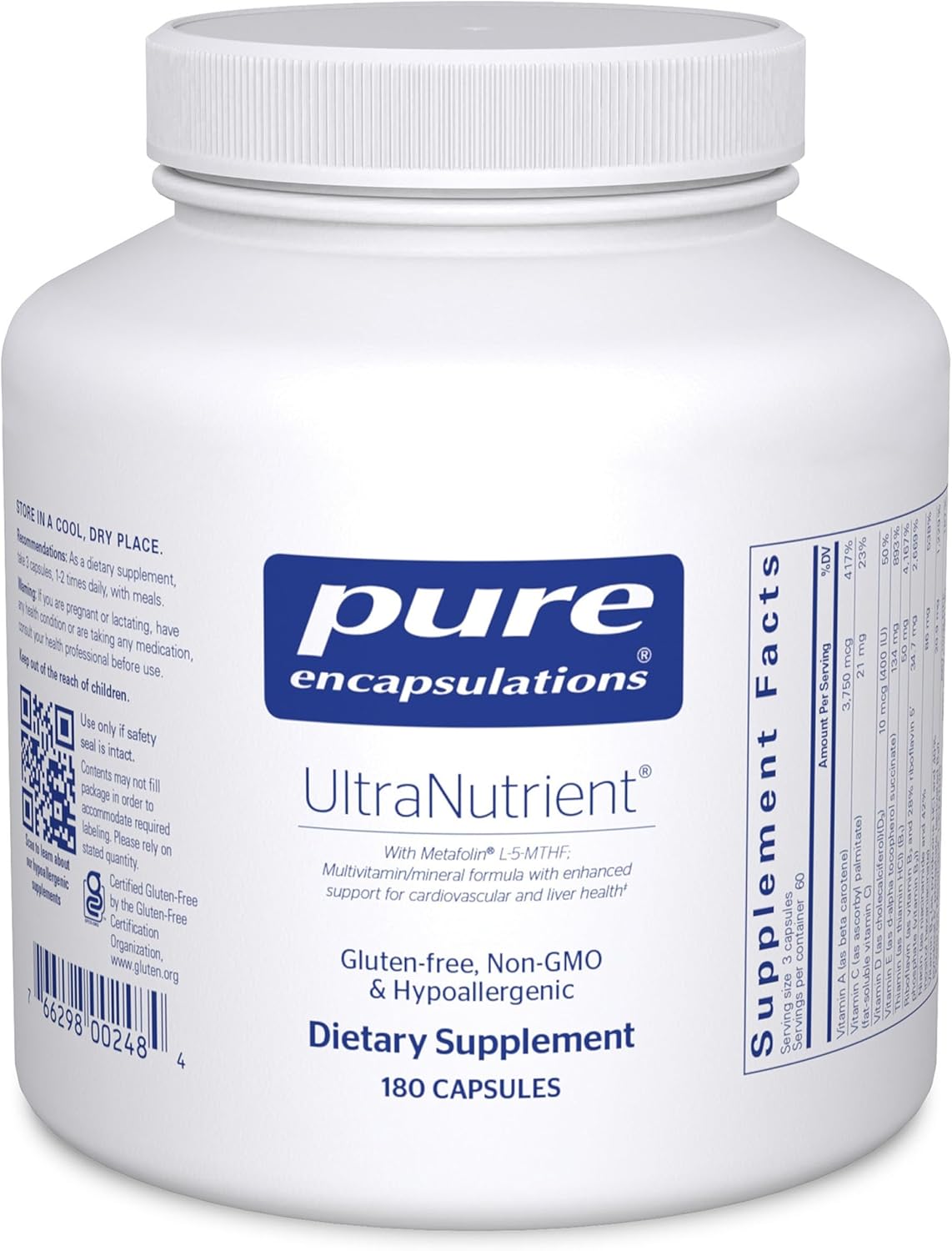 Pure Encapsulations UltraNutrient Multivitamins for Heart Health