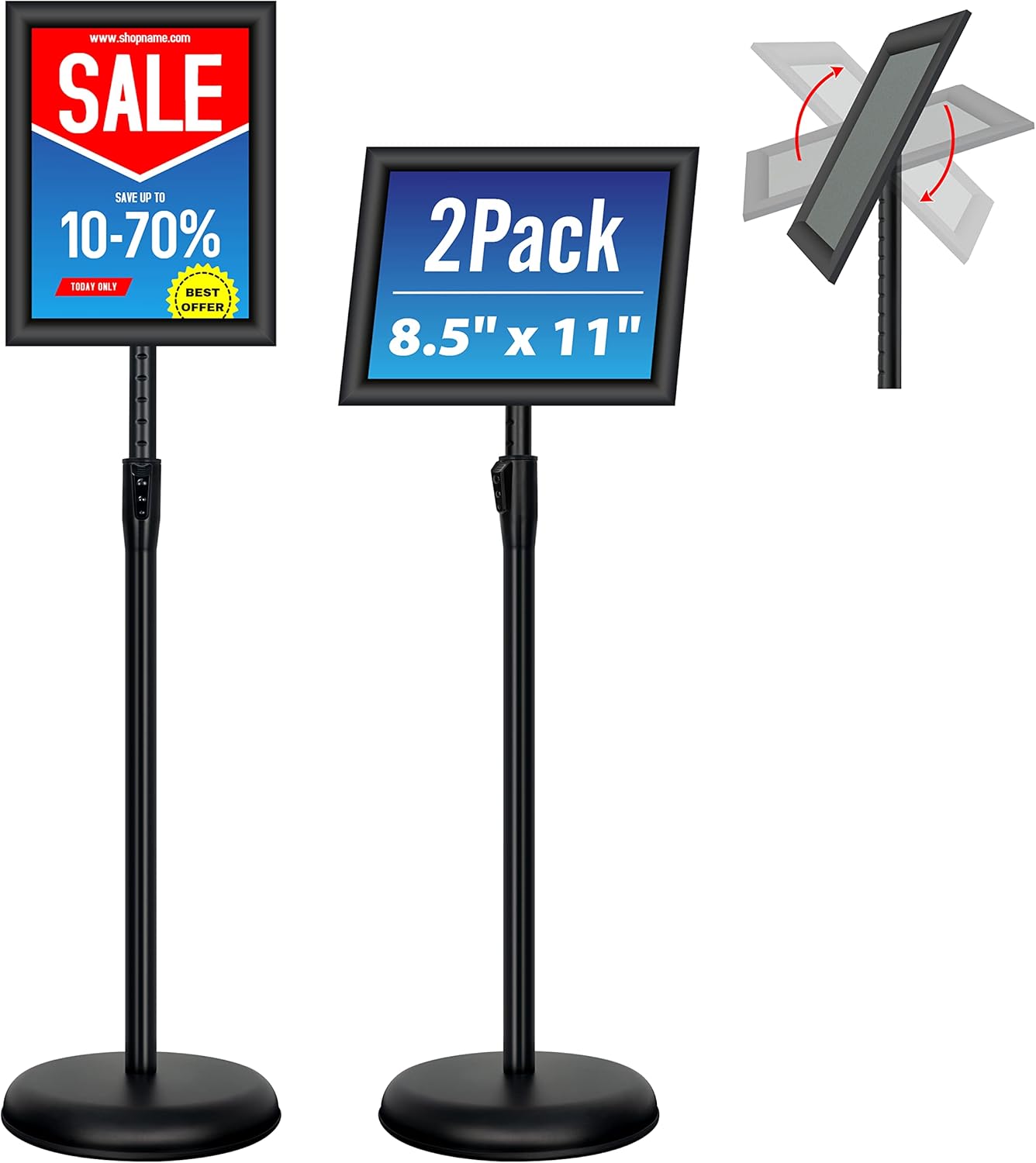Adjustable Pedestal Poster Sign Stand for Versatile Display