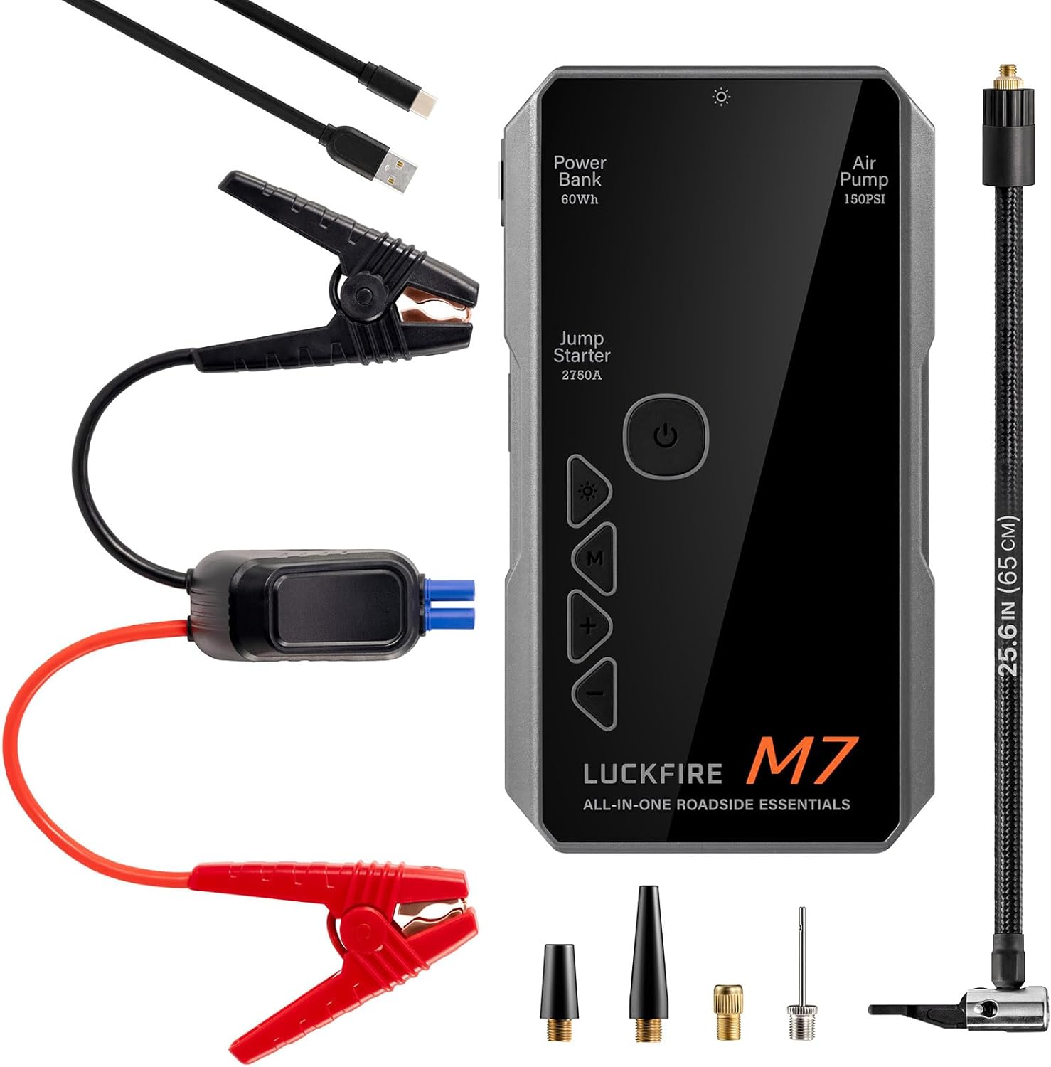 Powerful Luckfire Car Jump Starter & Air Compressor