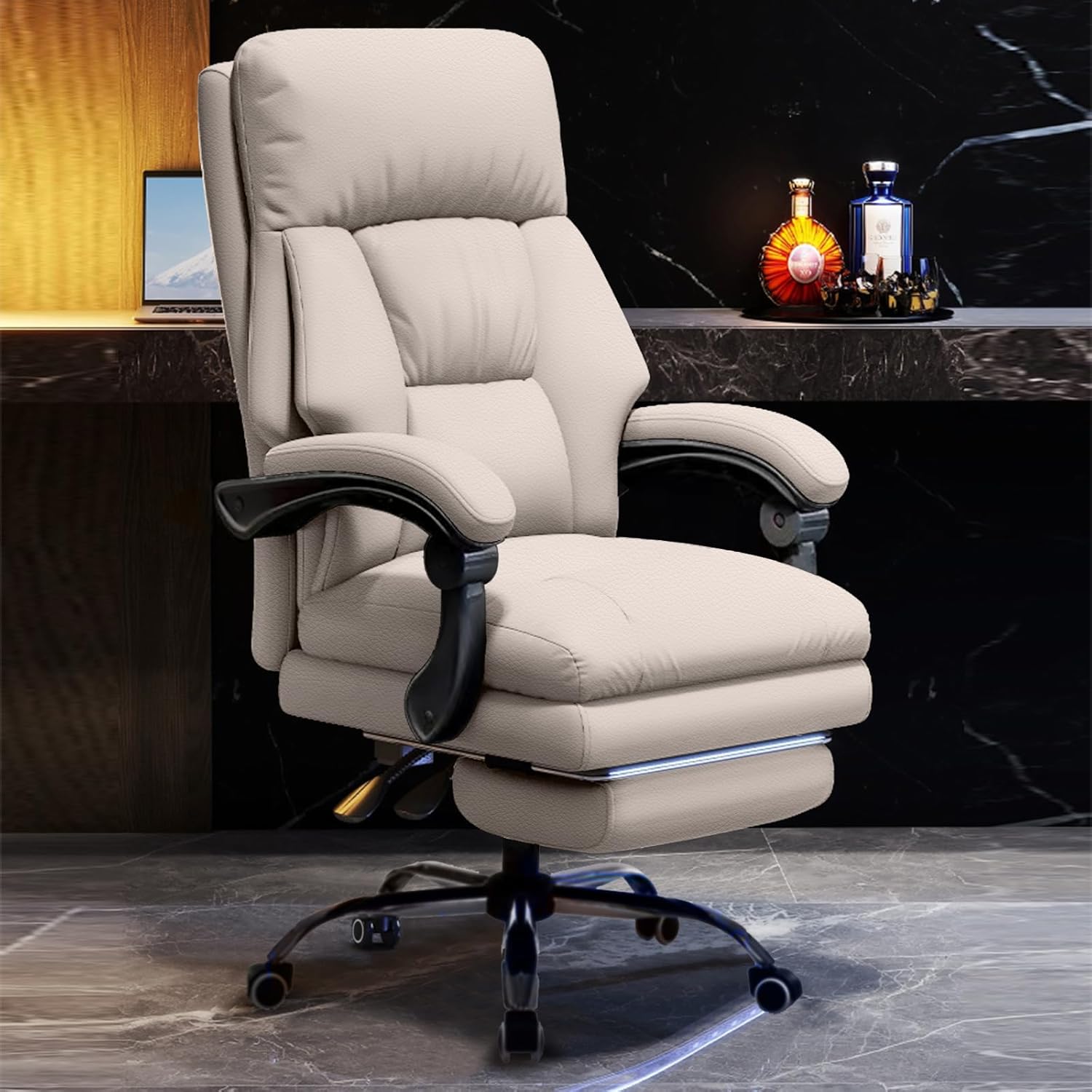 Executive Office Chair with Foot Rest for Ultimate Comfort