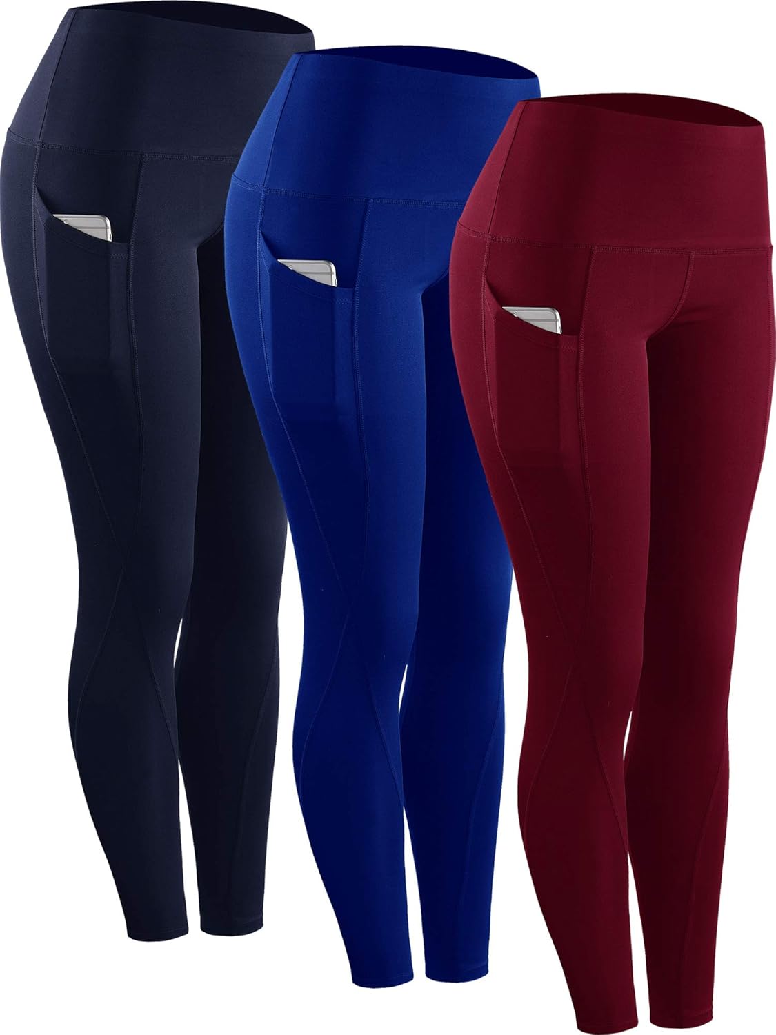High Waist Running Workout Leggings with Pockets for Yoga