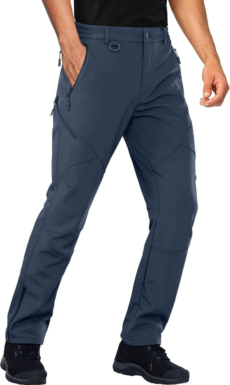 Stlight Mens Snow Ski Pants for Winter Hiking with Zipper Pockets