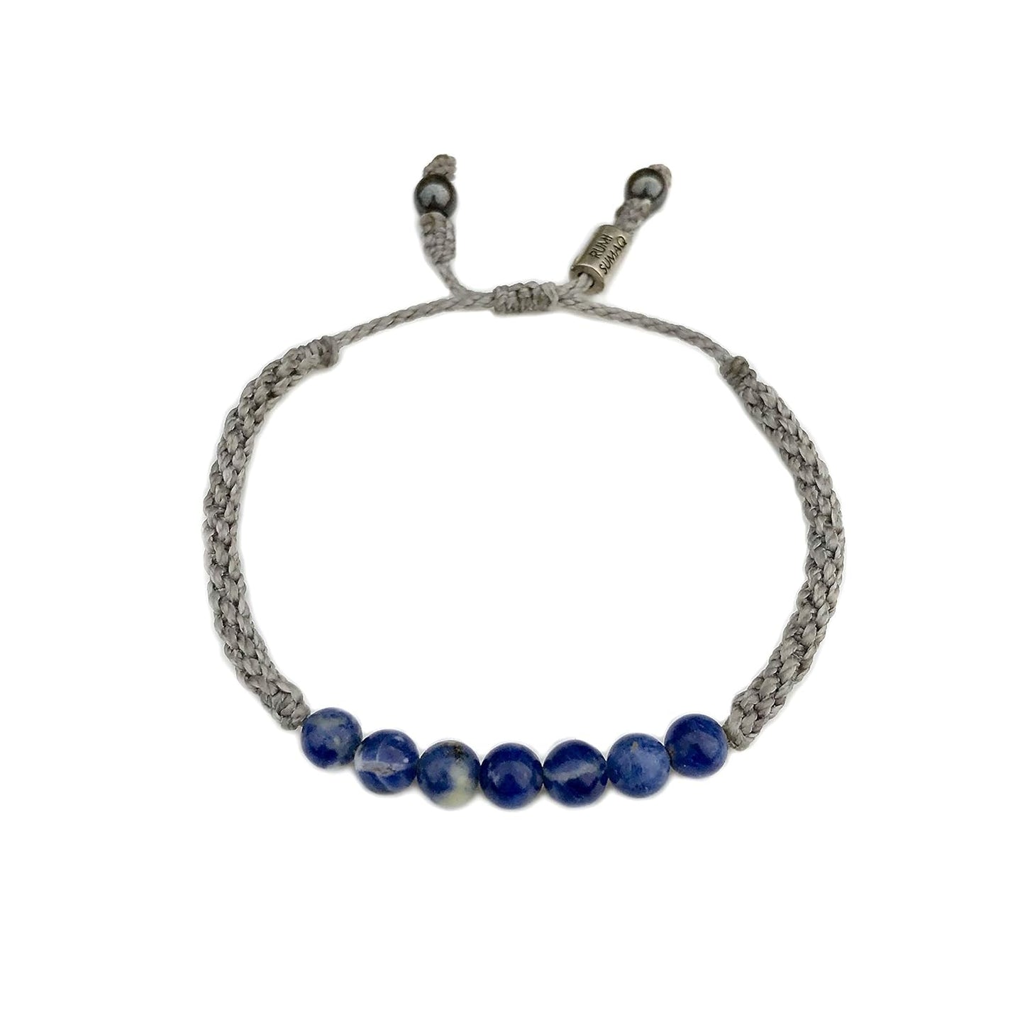 Sodalite Bead Bracelet for Men and Women - Adjustable Gift