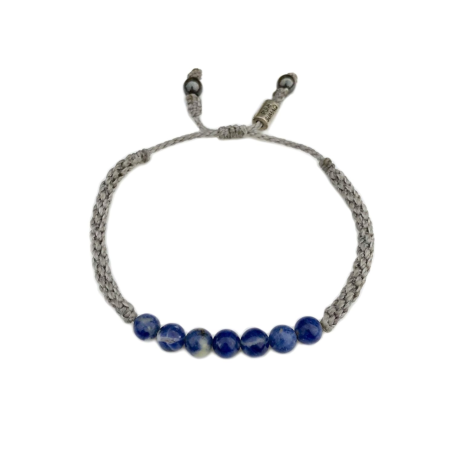 Sodalite Bead Bracelet for Men and Women - Adjustable Gift