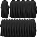 Hair Salon Capes Waterproof Unisex Black Cape with Snap Closure