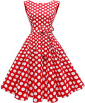 Boatneck Sleeveless 1950s Swing Cocktail Dress (Style YNS7)