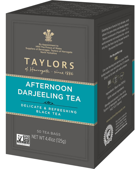 Afternoon Darjeeling Tea Bags - Subtle Muscatel Flavor Pack