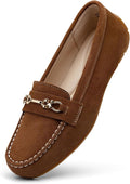 Women's Comfortable Lightweight Suede Loafers Slip-Ons - Cushioned yet