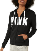PINK Logo Full Zip-up Sweatshirt - Comfy Everyday Hoodie