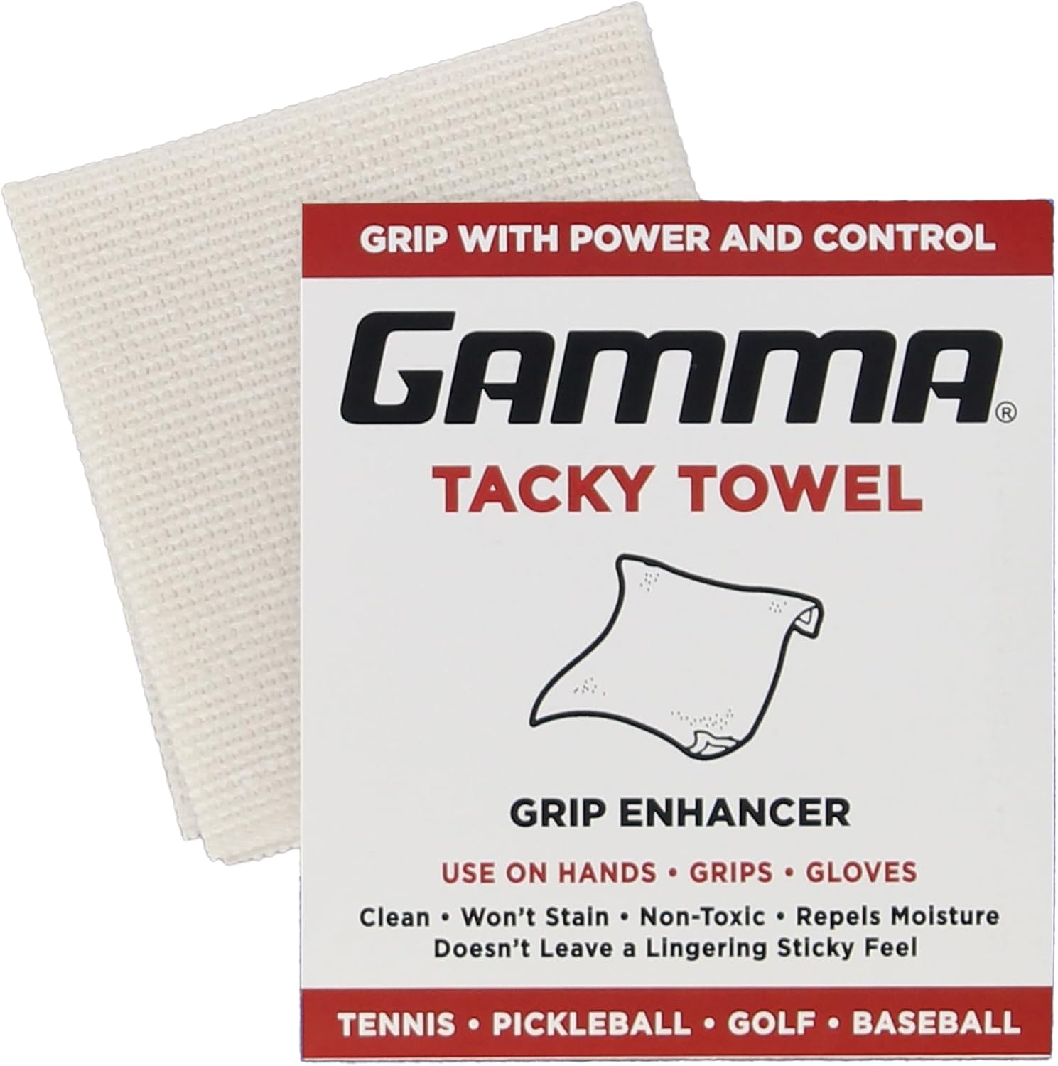 GAMMA Sports Tacky Towel for Superior Grip on Any Court