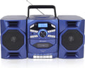 Portable CD Cassette Boombox with Radio and Detachable Speakers
