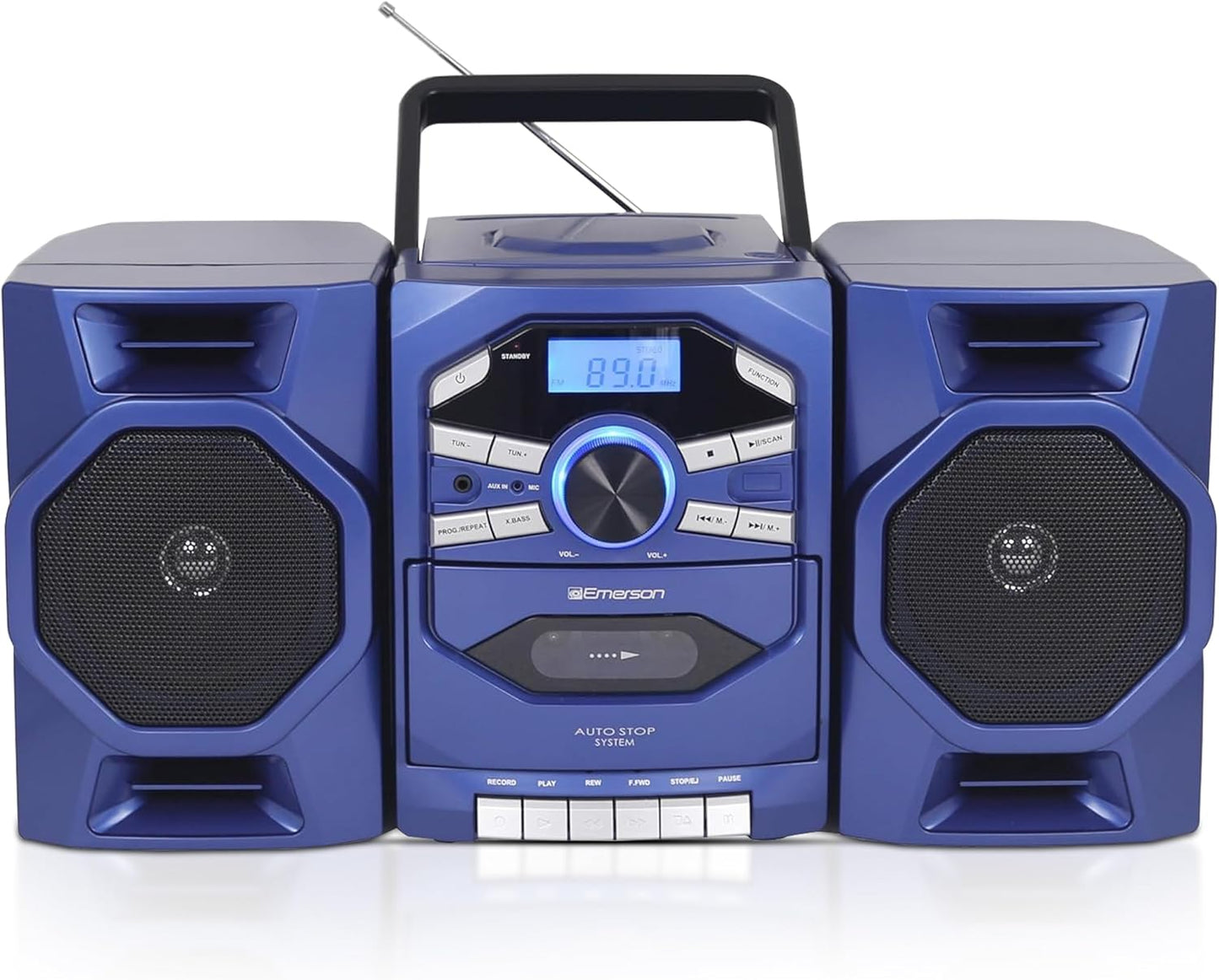 Emerson Portable CD Player Boombox with Cassette Player & More