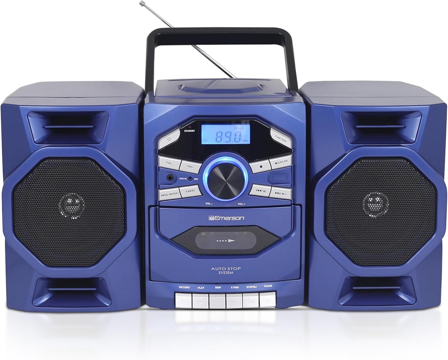 Emerson Portable CD Player Boombox with Cassette Player & More