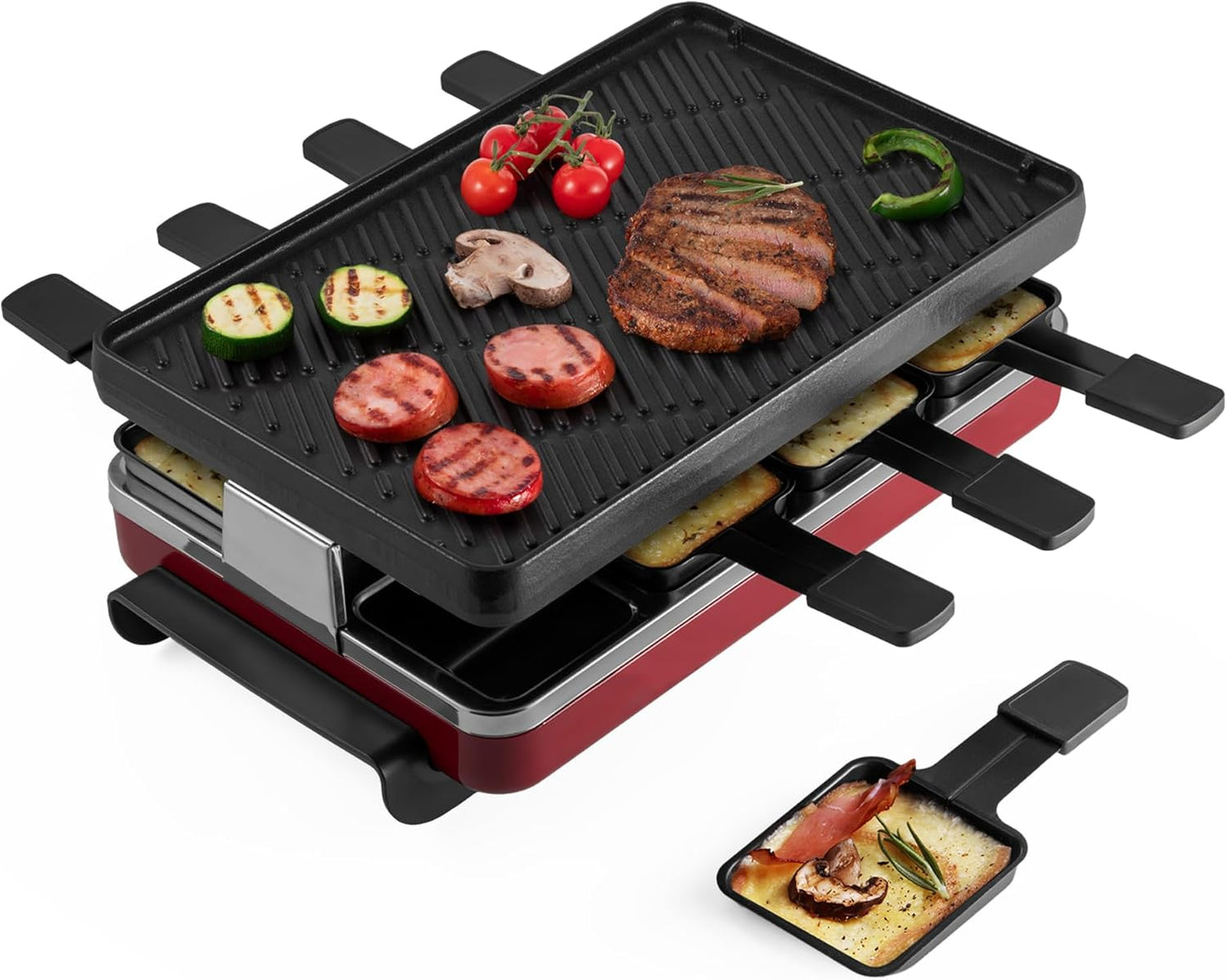Swissmar Classic 8-Person Raclette Grill for Fun Gatherings