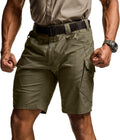 CQR Mens Flex Casual Cargo Shorts - Lightweight, Stretch Comfort