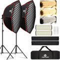 Light Box Photography Lighting Kit 2-Pack 37 in Octa Softbox - High