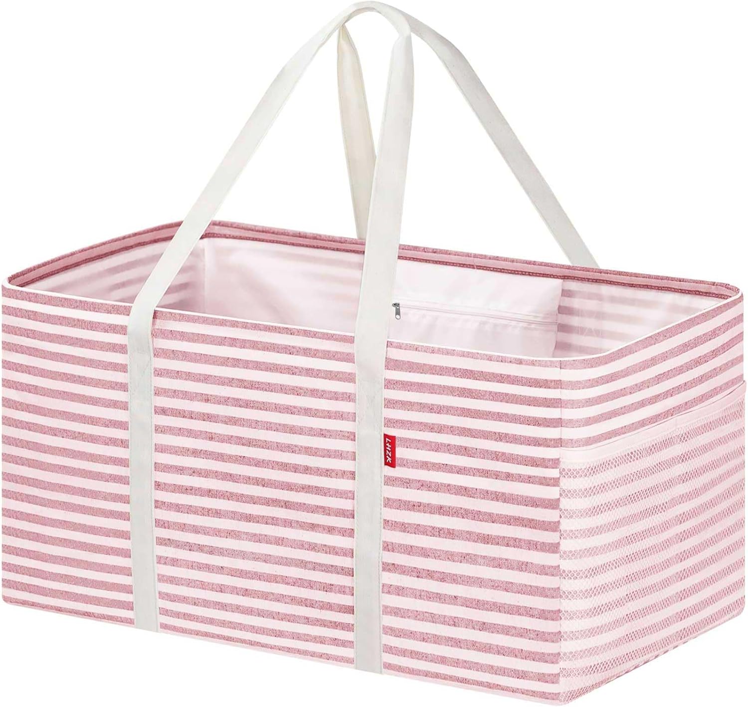 Extra Large Utility Tote Bag with Metal Wire Frame for Versatile Use