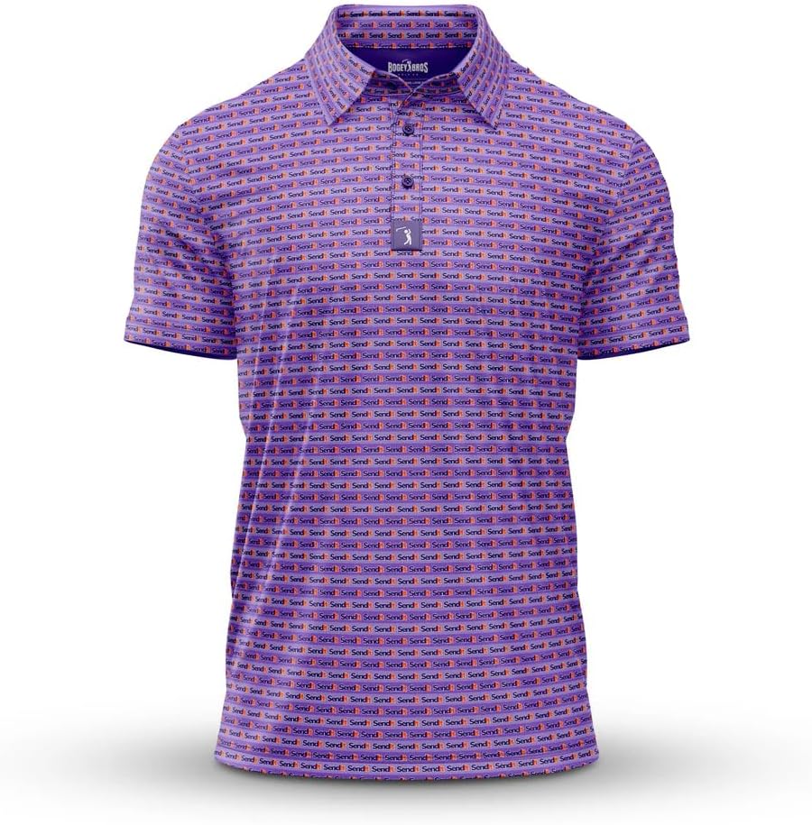 Funny Golf Polo Shirts with UPF 50 Protection for Men