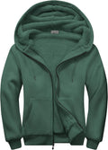 SWISSWELL Men Zip Up Hoodies Sherpa Lined Heavyweight Jacket