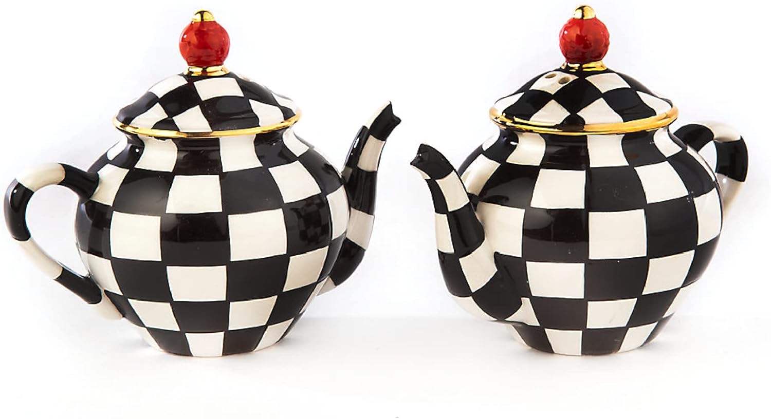 MACKENZIE-CHILDS Teapot Salt and Pepper Shaker Set for Kitchen