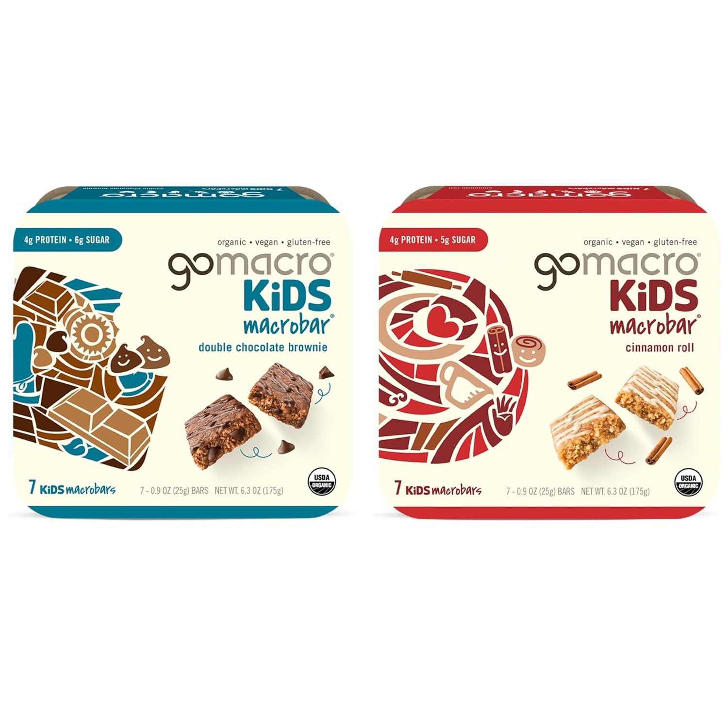 GoMacro Macrobar Organic Vegan Protein Bars - Blueberry & Oatmeal