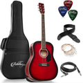 Ashthorpe Full-Size Acoustic-Electric Guitar Set with Accessories