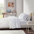 Cotton Blend Jersey Knit Bed Sheet Set Full - Soft, Deep Pocket